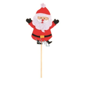 Santa z filcu zápich 9 cm + špejle č.3