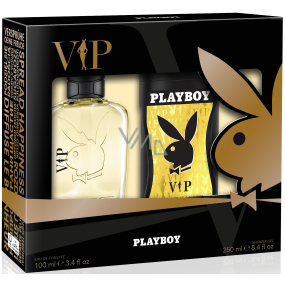 Playboy Vip for Him toaletní voda pro muže 100 ml + sprchový gel 250 ml, dárková sada