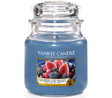 Yankee Candle Mulberry & Fig Delight - Lahodné moruše a fíky vonná svíčka Classic střední sklo 411 g