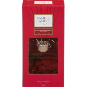 Yankee Candle Sparkling Cinnamon - Třpytivá skořice vonná stébla Signature 88 ml