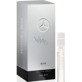 Mercedes-Benz Silver for Men toaletní voda pro muže 1,5 ml s rozprašovačem, vialka