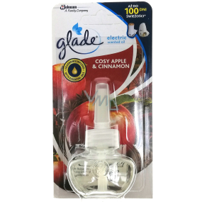 Glade Electric Scented Oil Cosy Apple & Cinnamon - Jablko a skořice tekutá náplň do elektrického osvěžovače vzduchu 20 ml
