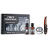 Percy Nobleman Šampon na vousy 30 ml + vyživující olejový kondicionér na vousy s vůní 30 ml + vosk na vousy 20 ml + hřeben na vousy a knír, sada péče o vousy pro muže