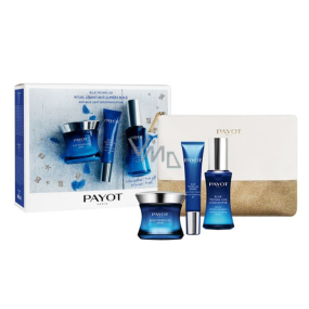 Payot Blue Techni Liss Jour vyhlazující chronoaktivní krém 50 ml + Regard vyhlazující chronoaktivní gel 15 ml + Concentré vyplňující chronoaktivní sérum 30 ml, + toaletní taška, kosmetická sada