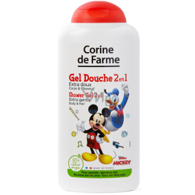 Corine de Farme Disney Mickey Mouse 2v1 šampon na vlasy a sprchový gel pro děti 250 ml