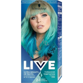 Schwarzkopf Live Ultra Brights or Pastel 2v1 barva na vlasy 096 Turquoise Temptation