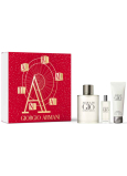 Giorgio Armani Acqua di Gio pour Homme toaletní voda 100 ml + sprchový gel 75 ml + toaletní voda 15 ml miniatura, dárková sada pro muže