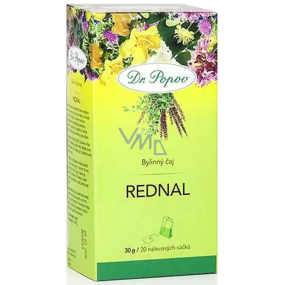 Dr. Popov Rednal bylinný čaj pro zdravé močové cesty a odvodnění 20 nálevových sáčků 20 x 1,5 g