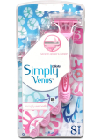 Gillette Simply Venus3 holicí strojek se 3 břity 8 kusů pro ženy