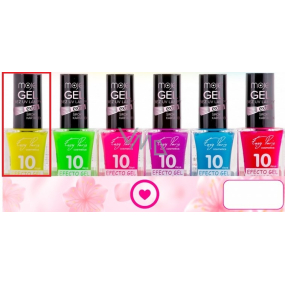 Moje Easy Paris 10Days Efecto Gel fluorescenční gelový lak na nehty 001 Žlutý 15 ml