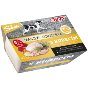 Sam vanička pro psy kuřecí 415 g