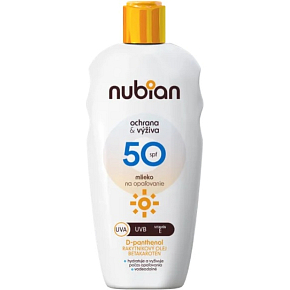 NUBIAN Mléko na opalování SPF 50 Ochrana a výživa 200ml
