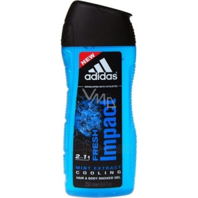 Adidas Fresh Impact 2v1 sprchový gel na tělo a vlasy pro muže 250 ml