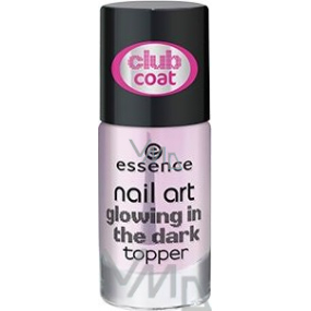 Essence Nail Art Glowing In The Dark Topper krycí lak se svítícím efektem 8 ml