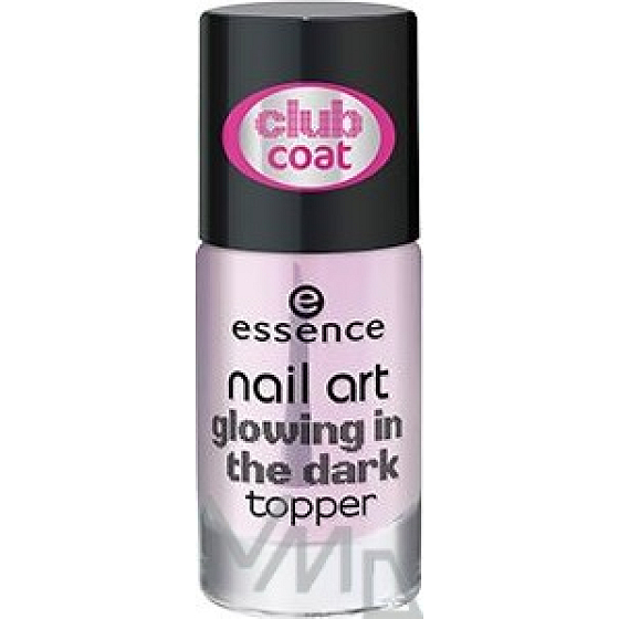Essence Nail Art Glowing In The Dark Topper krycí lak se svítícím efektem 8 ml