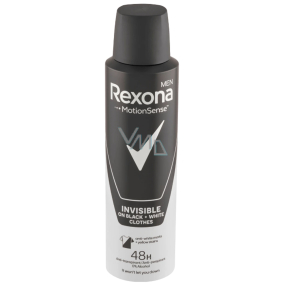 Rexona Men Invisible On Black + White Clothes antiperspirant deodorant sprej pro muže 150 ml