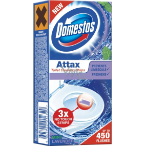 Domestos Attax Mint Lavender čisticí proužky do toalety 3 x 10 g