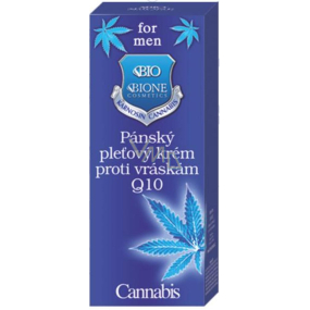 Bione Cosmetics for Men Cannabis Q10 pleťový krém proti vráskám pro muže 40 ml