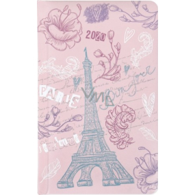 Albi Diář 2020 kapesní týdenní Eiffelova věž 15,5 x 9,5 x 1,2 cm