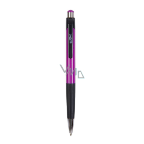 Spoko Kuličkové pero, modrá náplň, fialové 0,5 mm