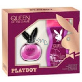 Playboy Queen of The Game toaletní voda pro ženy 40 ml + sprchový gel 250 ml, dárková sada pro ženy