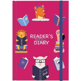Albi Reader´s Diary - Čtenářský deník růžový A5 60 listů 15,5 x 21,5 cm