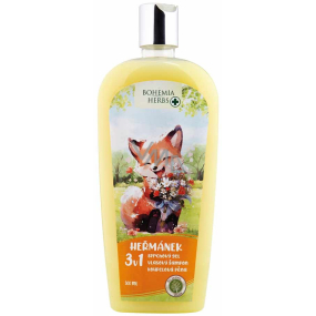 Bohemia Gifts Herbs Heřmánek 3v1 sprchový gel, šampon a pěna do koupele pro děti 500 ml