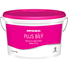 Supermal Plus bílý pro vnitřní nátěry, 7,5 kg Supermal Plus bílý pro vnitřní nátěry, 7,5 kg