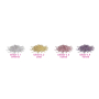 Dermacol Star Choice Shiny Glitters Třpytky na oči Odstín 4 fialová 2 g