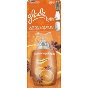 Glade Sense Pomeranč a Koření osvěžovač vzduchu náhradní náplň 18 ml sprej
