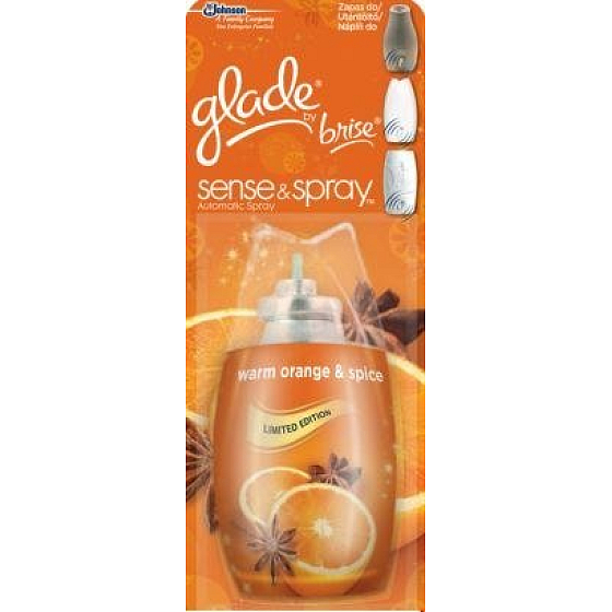 Glade Sense Pomeranč a Koření osvěžovač vzduchu náhradní náplň 18 ml sprej