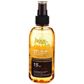 Piz Buin Wet Skin SPF15 transparentní sluneční sprej na vlhkou pokožku 150 ml