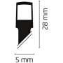 Emos Osvětlení 17 m, 120 LED + 5 m přívodní kabel 3,6W 230V studená bílá