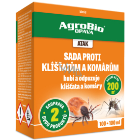 AgroBio Atak Sada proti klíšťatům a komárům 100 + 100 ml A3IFK13 + G4HFT06, 6/2026