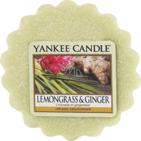 Yankee Candle Lemongrass & Ginger - Citrónová tráva a zázvor vonný vosk do aromalampy 22 g
