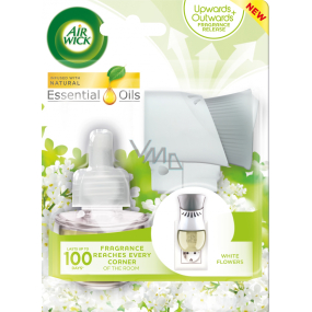 Air Wick Fresh Ivory Freesia Bloom - Bílé květy frézie elektrický osvěžovač vzduchu komplet 19 ml