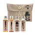 Bohemia Gifts Travel Pack Gentleman sprchový gel 50 ml + šampon na vlasy 50 ml + tělové mléko 50 ml + lahvička k naplnění 50 ml, cestovní kosmetická sada pro muže