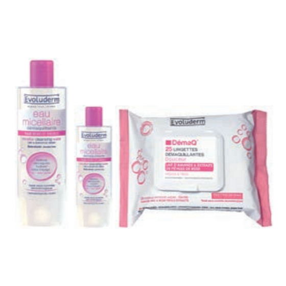 Evoluderm Micellar Cleansing Water micelární voda pro suchou a citlivou pleť 250 ml + odličovací ubrousky 25 kusů + micelární voda 100 ml kosmetický set