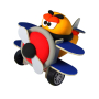 Jumping Clay Letadlo samoschnoucí modelovací hmota 46 g + papírová maketa + kolečka 4+