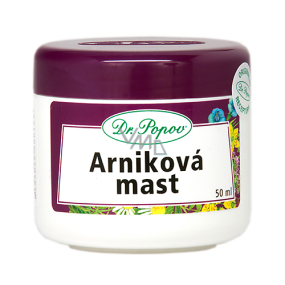 Dr. Popov Arniková mast na akné, oděrky, mozoly, regenerace svalů a kloubů 50 ml