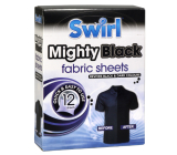 Swirl Mighty Black Černé prádlo ubrousky do pračky 12 kusů