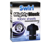 Swirl Mighty Black Černé prádlo ubrousky do pračky 12 kusů