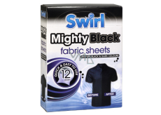 Swirl Mighty Black Černé prádlo ubrousky do pračky 12 kusů