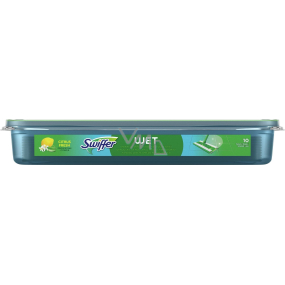 Swiffer Wet Citrus Fresh náhradní vlhčené ubrousky na podlahu 10 kusů