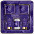 Grace Cole Lavender Sleep Therapy mycí gel 75 ml + tělový krém 75 ml + krystaly do koupele 100 g + perly do koupele 80 g + flanelová žínka + plechová krabička, kosmetická sada pro ženy