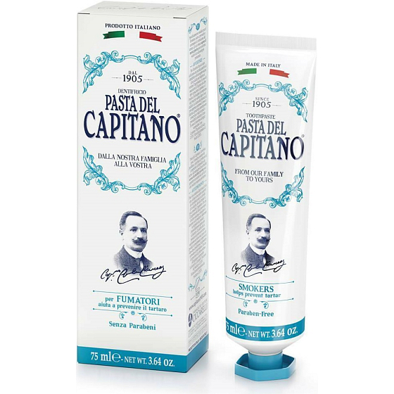 Pasta Del Capitano 1905 Smokers zubní pasta pro kuřáky 75 ml
