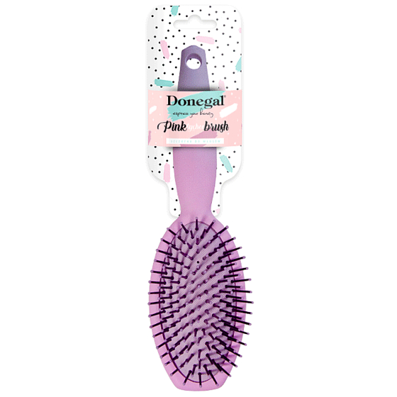 Donegal Pink Lychee Brush kartáč na vlasy oválný 23,5 cm 1273