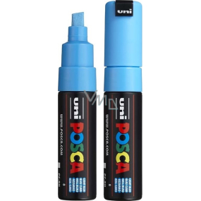 Posca Univerzální akrylátový popisovač se širokým, seříznutým hrotem 8 mm Světle modrá PC-8K