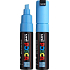 Posca Univerzální akrylátový popisovač se širokým, seříznutým hrotem 8 mm Světle modrá PC-8K