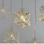 Emos Osvětlení vánoční Vločky závěs 84 cm 8 LED + 5 m přívodní kabel, teplá bílá